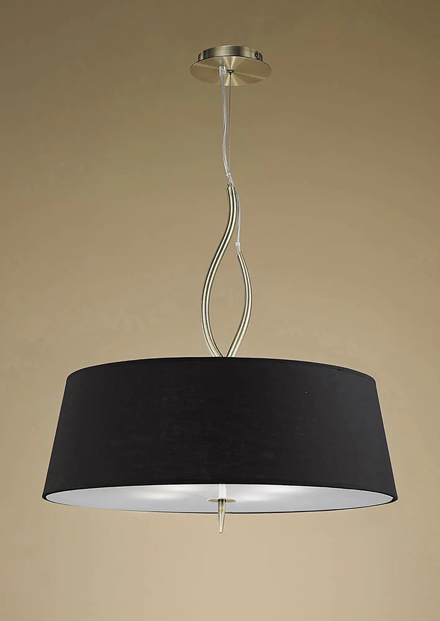 Ninette Antique Brass-Black Ceiling Lights Mantra Multi Arm Fittings Ninette Antique Brass-Black Ceiling Lights Mantra Multi Arm Fittings